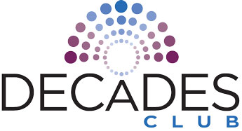 logo for the decades club