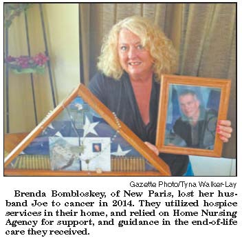 brenda bombloskey and a memorial for her husband