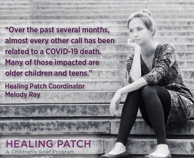 supportive quote from healing patch coordinator melody ray