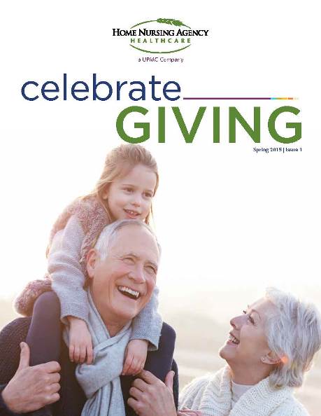 cover for issue 1 of the celebrate giving magazine