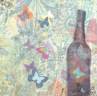 message in a bottle collage by dana servelo