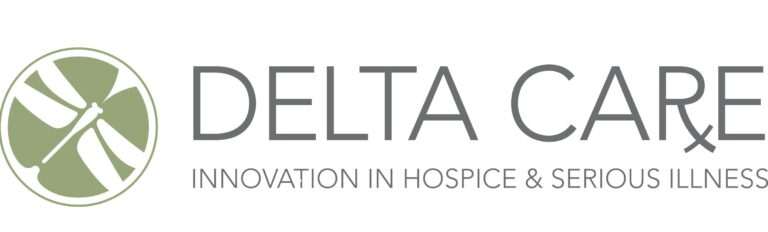 logo for delta care - innovation in hospice and serious illness