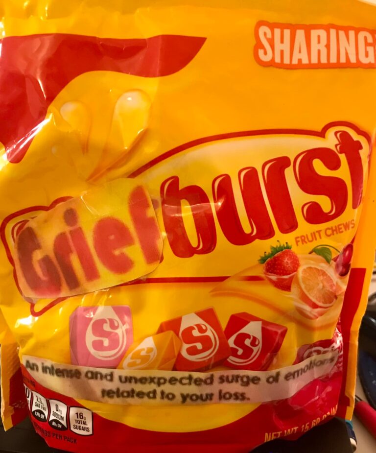 edited bag of griefburst candies