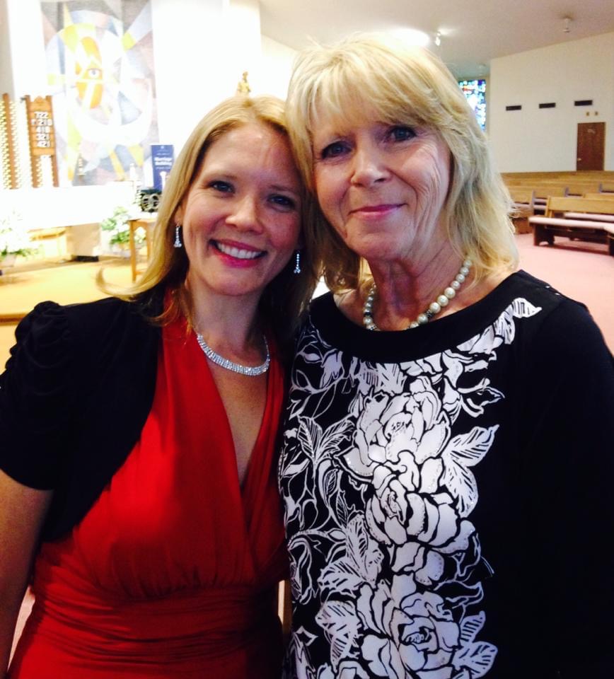 photo of Melody Ray, Healing Patch Coordinator and her mother in 2014